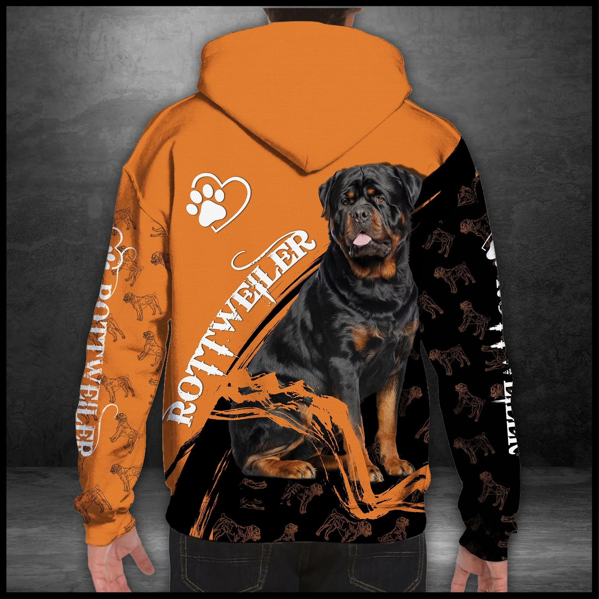 Rottweiler Autumn Pullover Premium Hoodie, Perfect Outfit For Men And Women On Christmas New Year Autumn Winter - Image 2