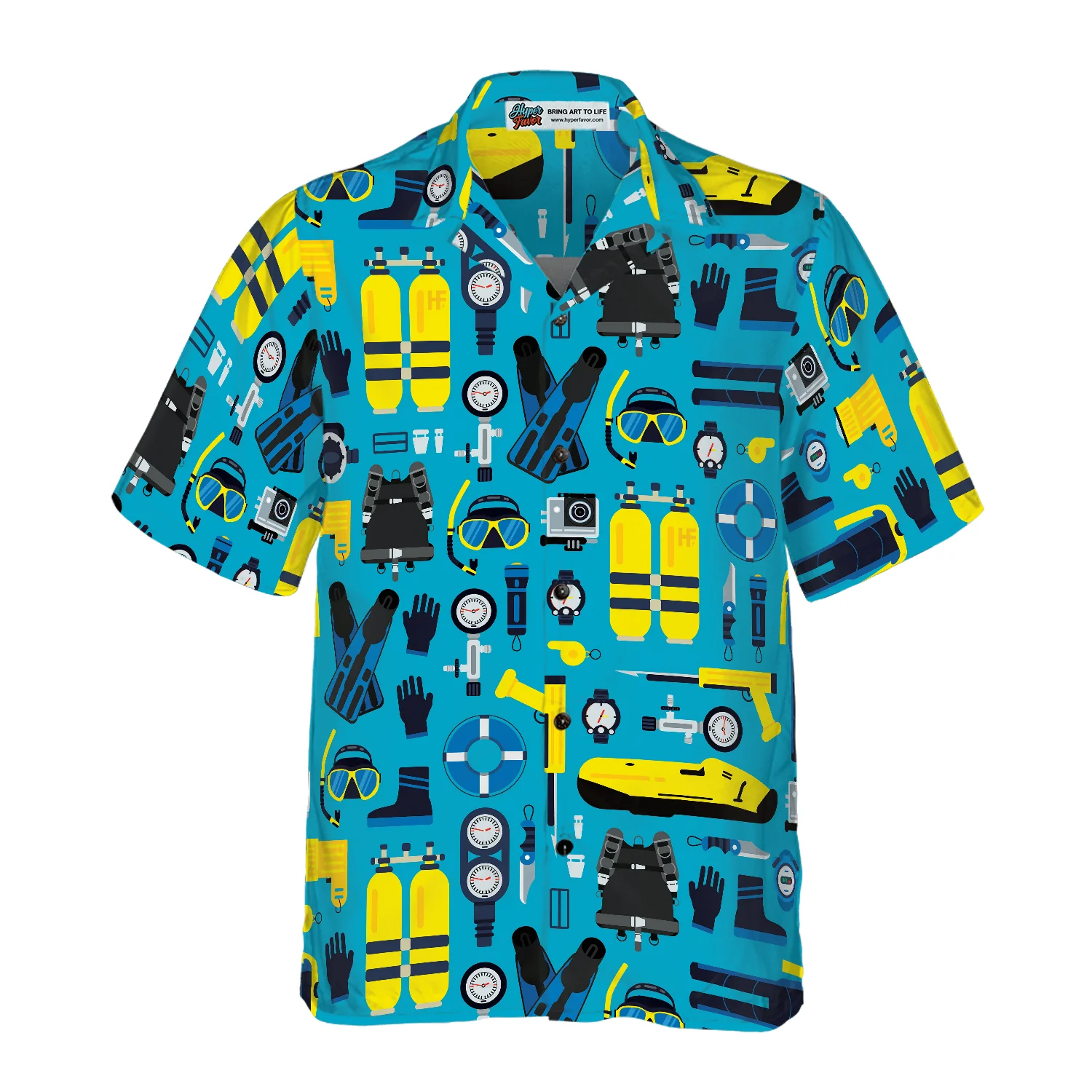 Scuba Diving Gear Aloha Hawaiian Shirt For Summer, Colorful Shirt For Men Women, Perfect Gift For Friend, Team, Family, Diving Lovers - Image 4