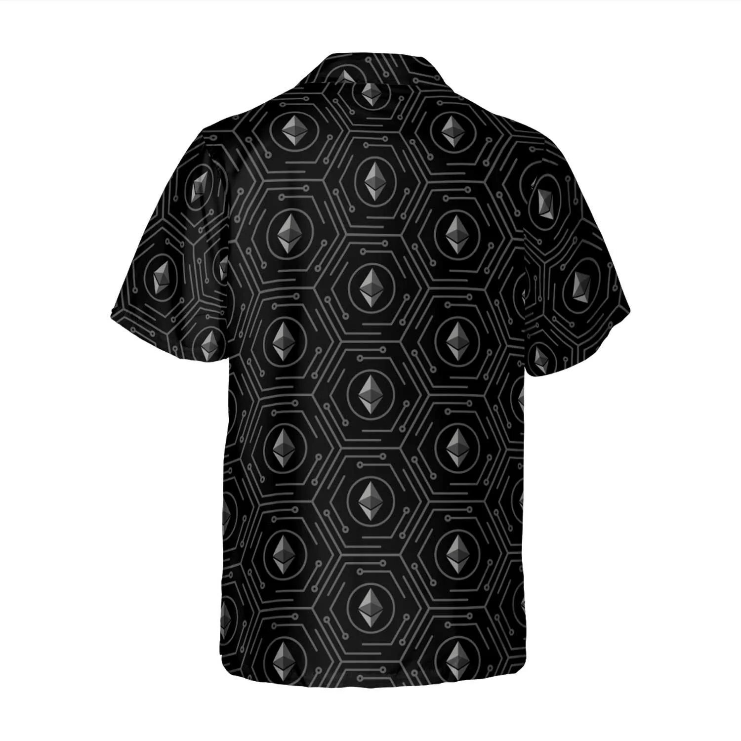Seamless High Tech Ethereum Cryptocurrency Hawaiian Shirt, Colorful Summer Aloha Shirt For Men Women, Perfect Gift For Husband, Wife, Friend, Family - Image 3