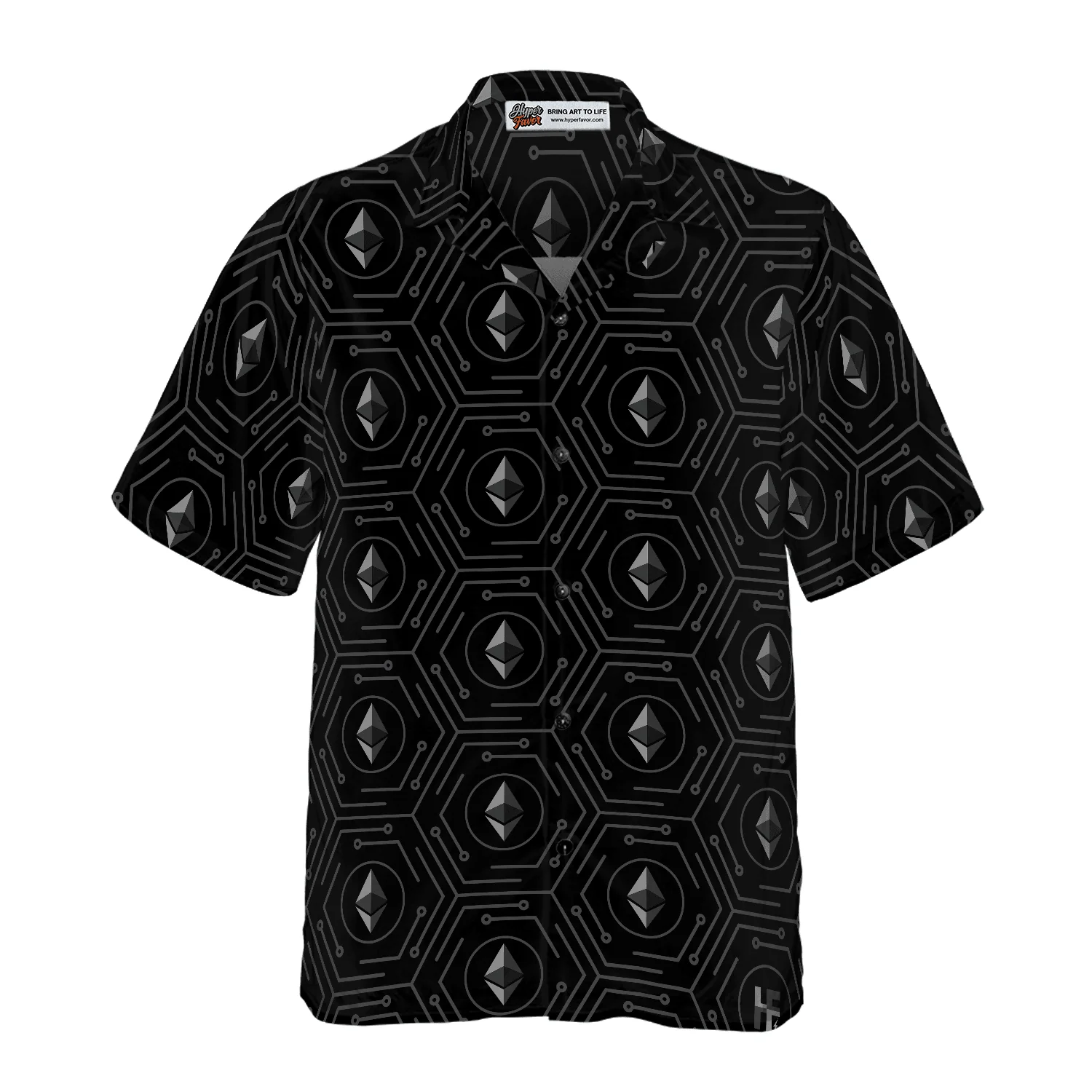 Seamless High Tech Ethereum Cryptocurrency Hawaiian Shirt, Colorful Summer Aloha Shirt For Men Women, Perfect Gift For Husband, Wife, Friend, Family - Image 7