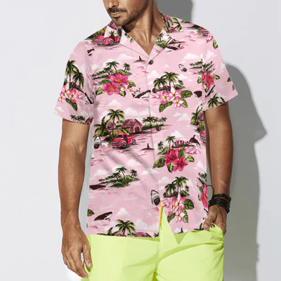 Shark Hawaiian Shirt, Tropical Flowers, Island Hawaiian, Aloha Shirt For Men - Perfect Gift For Husband, Boyfriend, Friend, Family - Image 4