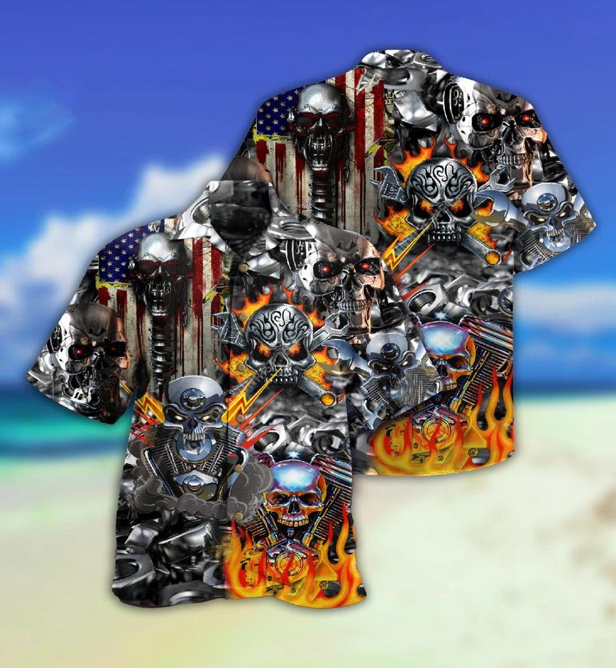 Skull Aloha Hawaiian Shirt For Summer - Skull Don't Fix Me Skull Hawaiian Shirt - Perfect Gift For Men, Women, Skull Lover