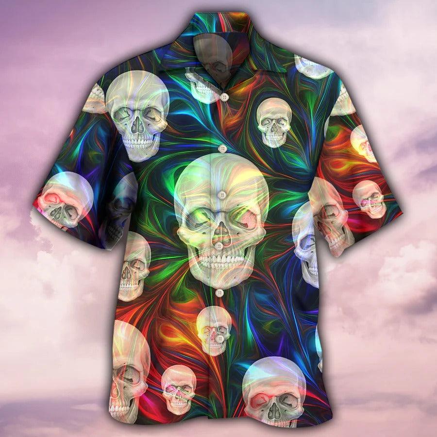 Skull Aloha Hawaiian Shirt For Summer - Skull The Magical Life Hawaiian Shirt - Perfect Gift For Men, Women, Skull Lover