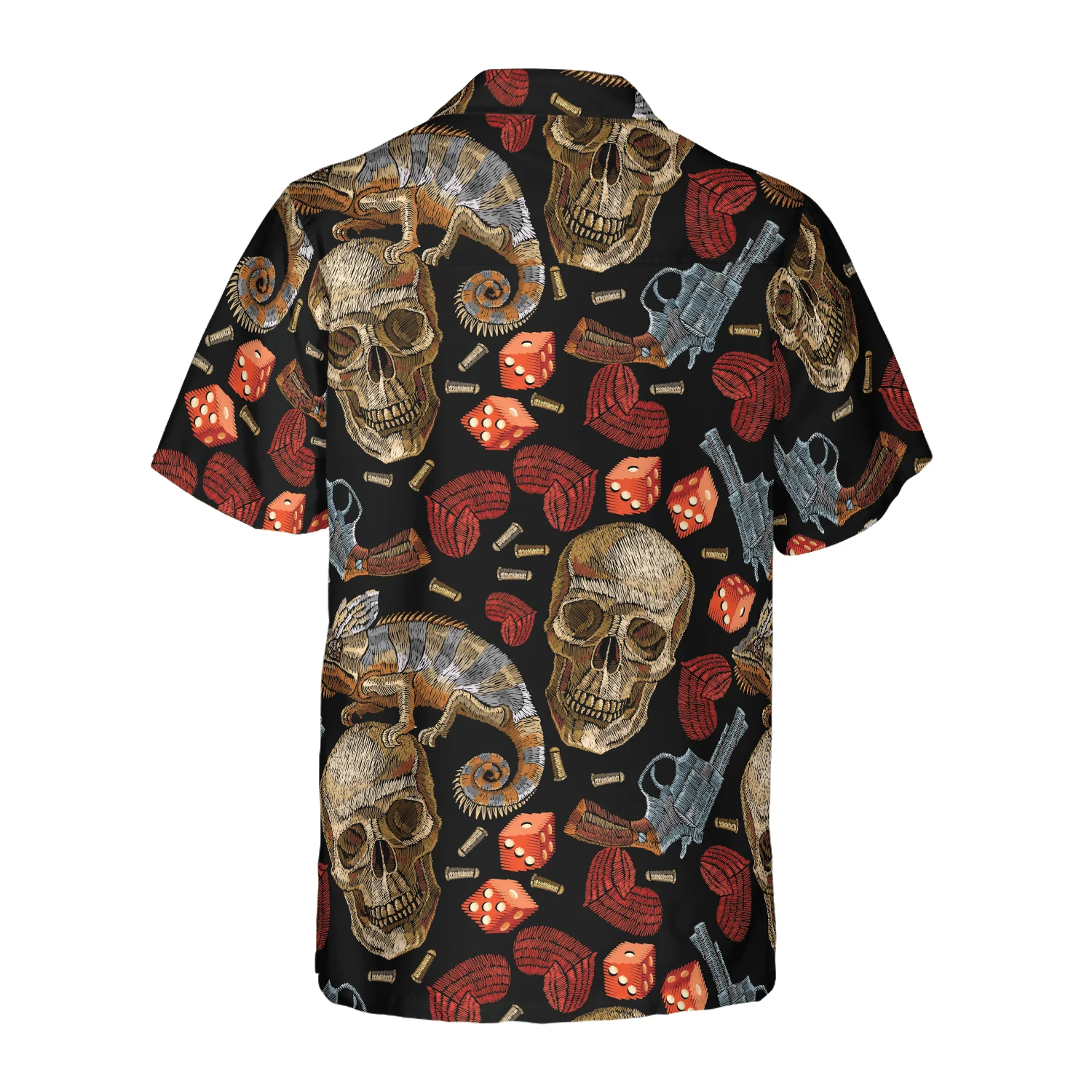 Skull Chameleon Aloha Hawaiian Shirt For Summer, Colorful Shirt For Men Women, Perfect Gift For Friend, Team, Family - Image 2