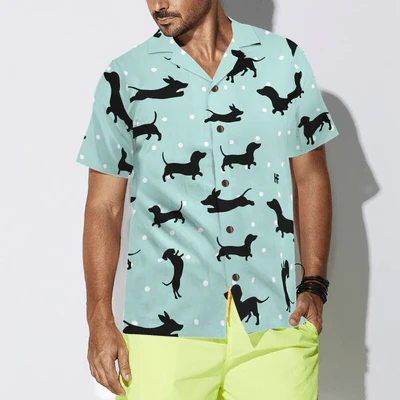 Small Dachshund Hawaiian Shirt, Dachshund Aloha Shirt For Men - Perfect Gift For Dachshund Lovers, Husband, Boyfriend, Friend, Family - Image 4