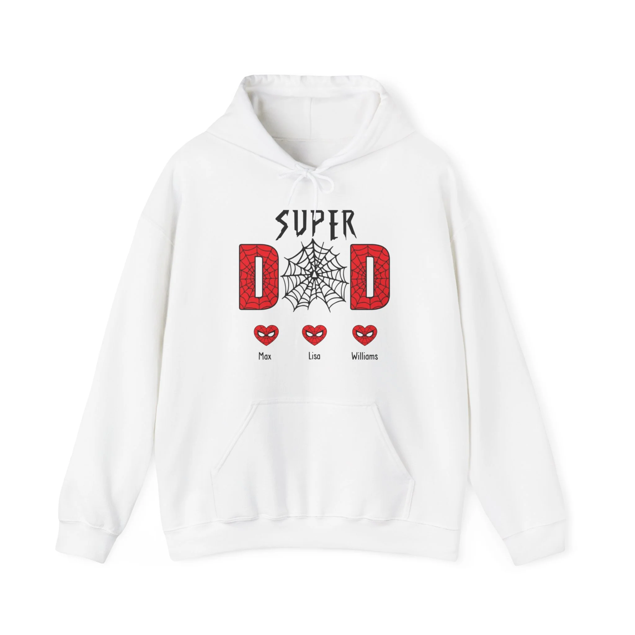 Super Dad Spider - Personalized Father's Day Shirts with Kids Name Shirt, Unique Gift for Dad - Image 9