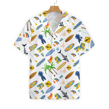 Surfing Pattern, Coconut Tree Hawaiian Shirt, Surfing Aloha Shirt, Summer Hawaiian Shirt - Perfect Gift For Men Women, Beach Lover, Friends, Family, Summer Lovers