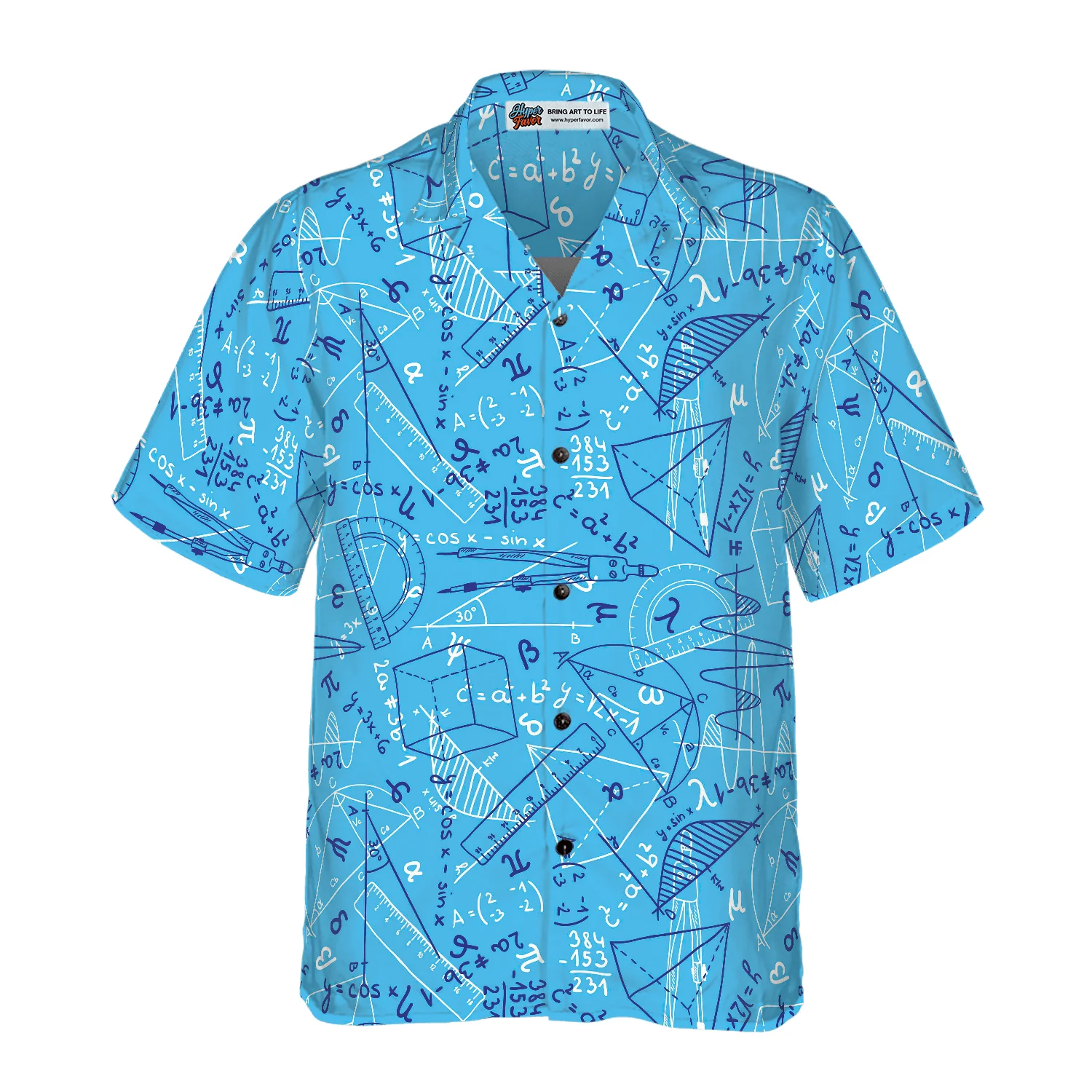 Teacher Hawaiian Shirt, Proud To Be A Math Teacher Aloha Shirt For Men And Women - Perfect Gift For Teacher, Husband, Boyfriend, Friend, Family - Image 2