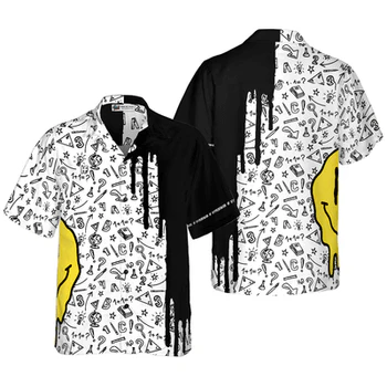 Teacher Hawaiian Shirt, Trendy Teacher Pattern Aloha Shirt For Men - Perfect Gift For Teacher, Husband, Boyfriend, Friend, Family