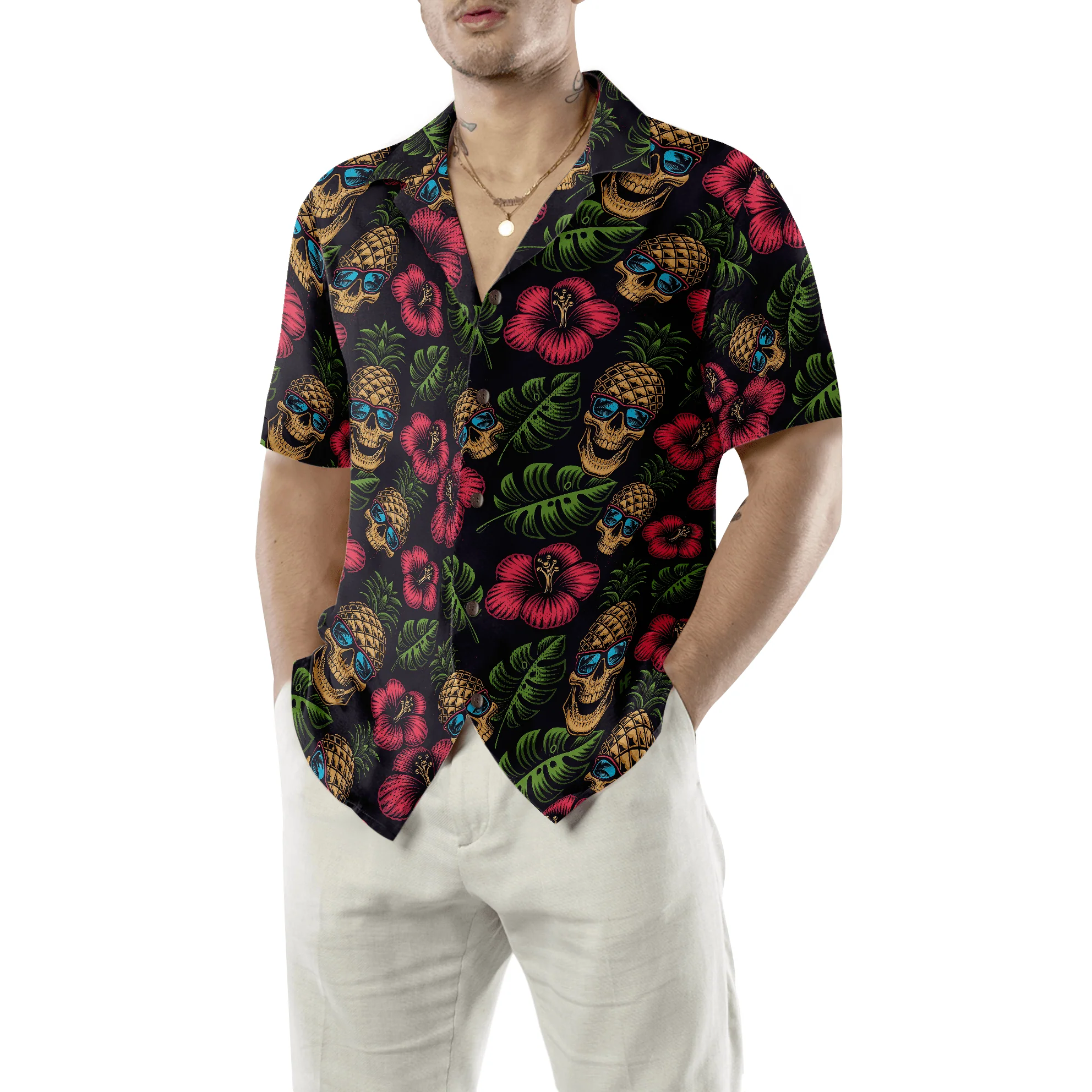 Teacher Hawaiian Shirt, Tropical Floral Teacher Off Duty Aloha Shirt For Men And Women - Perfect Gift For Teacher, Husband, Boyfriend, Friend, Family - Image 5