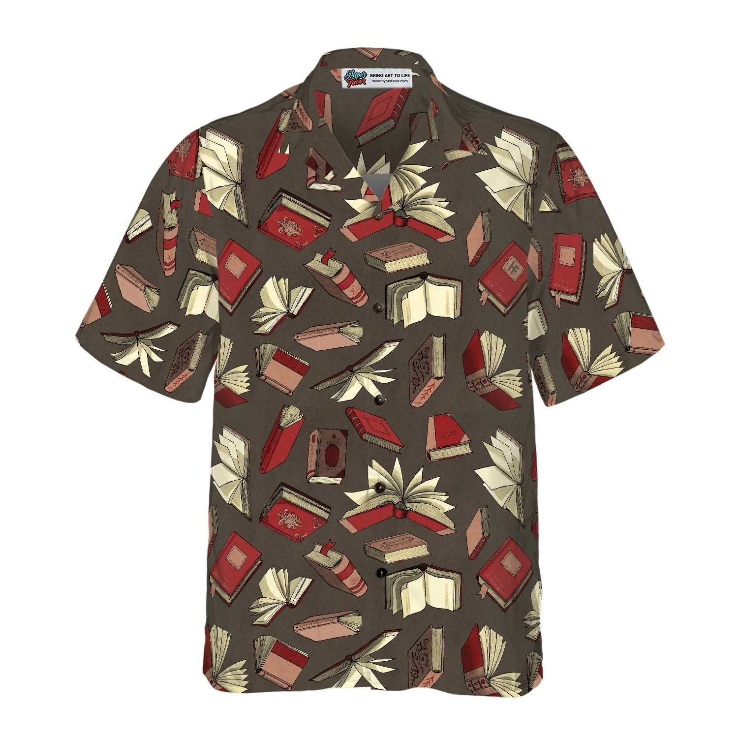 Teacher Hawaiian Shirt, Vintage Book In The Library Teacher Aloha Shirt For Men - Perfect Gift For Teacher, Husband, Boyfriend, Friend, Family - Image 4
