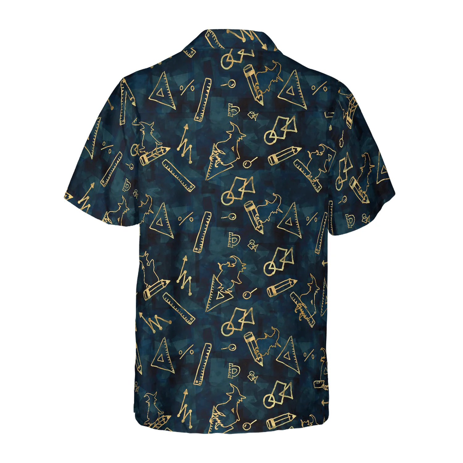 Teacher Hawaiian Shirt, Witch Math Halloween Teacher Aloha Shirt For Men - Perfect Gift For Teacher, Husband, Boyfriend, Friend, Family - Image 2