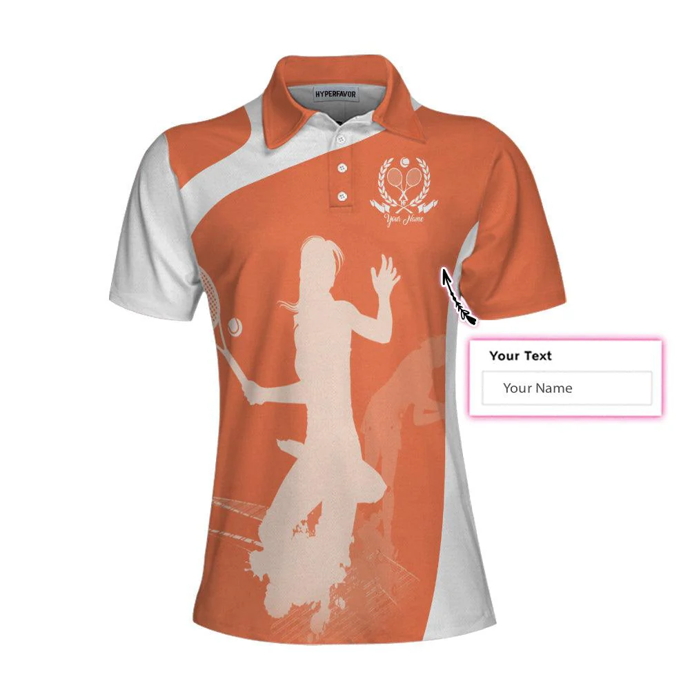 Tennis Custom Name Women Polo Shirt, I'm not Swearing I'm Using My Tennis Words Personalized Women Polo Shirts, Gift For Ladies, Tennis Lovers, Player - Image 2