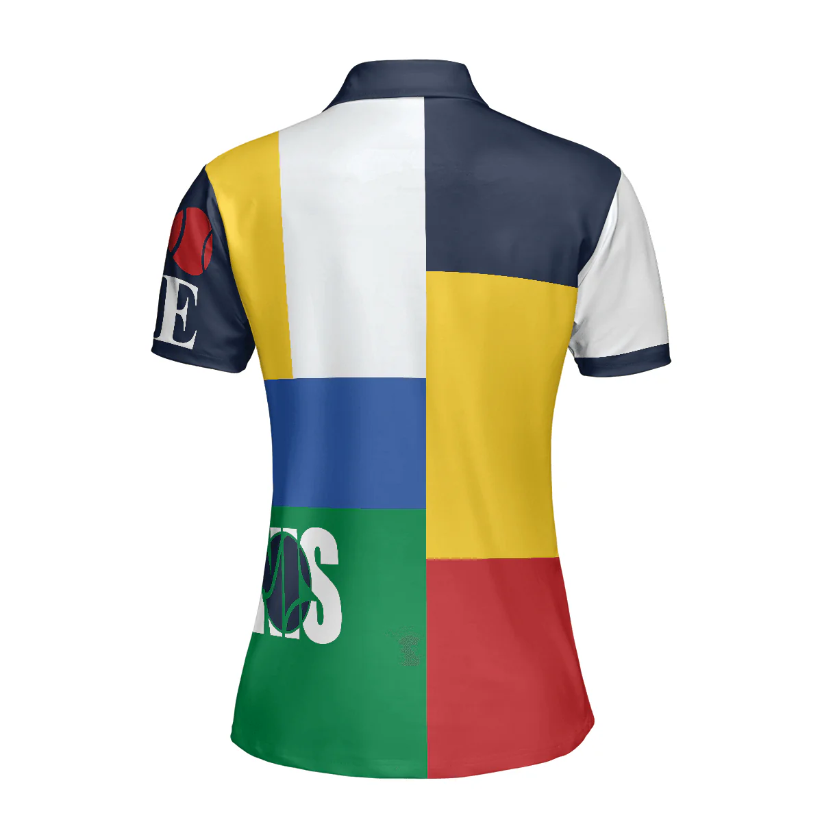Tennis Women Polo Shirt, Color-Blocked Tennis Women Polo Shirts, Gift For Tennis Players, Tennis Lovers, Ladies, Tennis Tournament, Tennis Club - Image 3