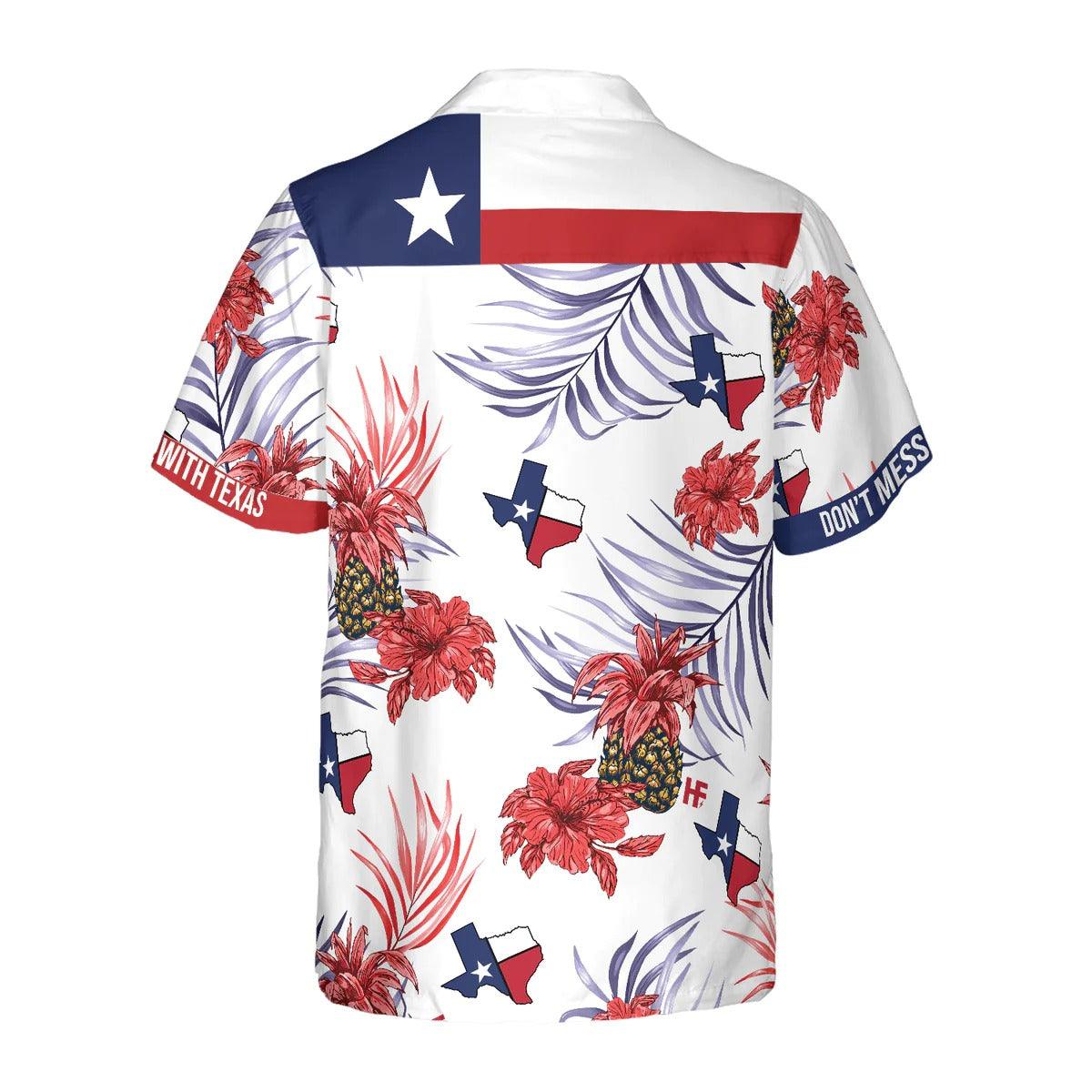 Texas Hawaiian Shirt, Pineapple Texas Pround Hawaiian Shirt, Tropical Pineapple Aloha Shirt - Perfect Gift For Men, Women, Friend, Family - Image 3