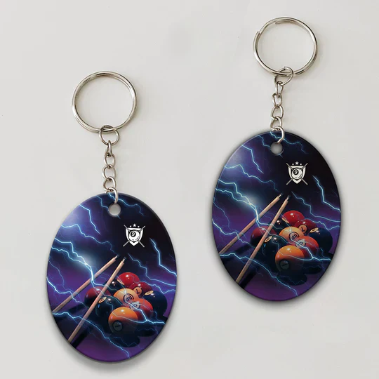Thunder Lighting Fast N Loose Team Billiard Acrylic Keychain For Billiard Players - Christmas Gift For Billiard Lovers, Family, Friends - Image 4