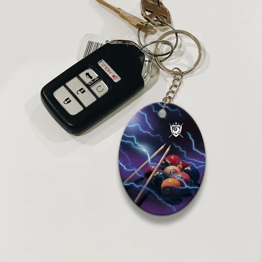 Thunder Lighting Fast N Loose Team Billiard Acrylic Keychain For Billiard Players - Christmas Gift For Billiard Lovers, Family, Friends - Image 5