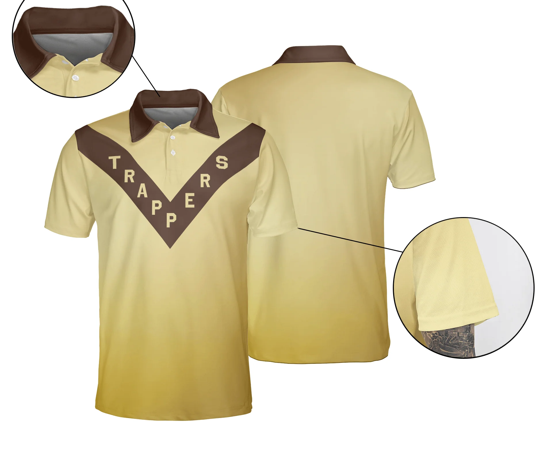Trappers Men Polo Shirt - Trappers Polo Shirt Gift For Trappers, Friend, Dad, Father's Day Gifts - Image 3