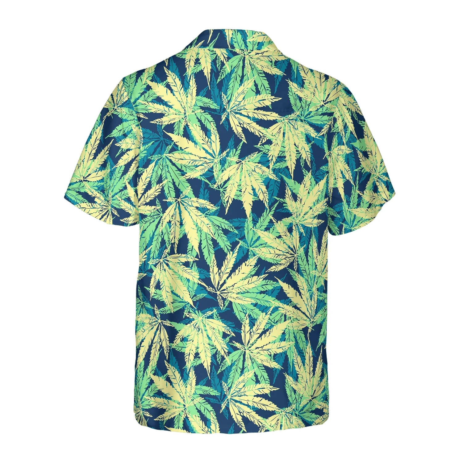 Tropical Marijuana Leaves Hawaiian Shirt, Colorful Summer Aloha Shirt For Men Women, Perfect Gift For Friend, Family, Husband, Wife - Image 3