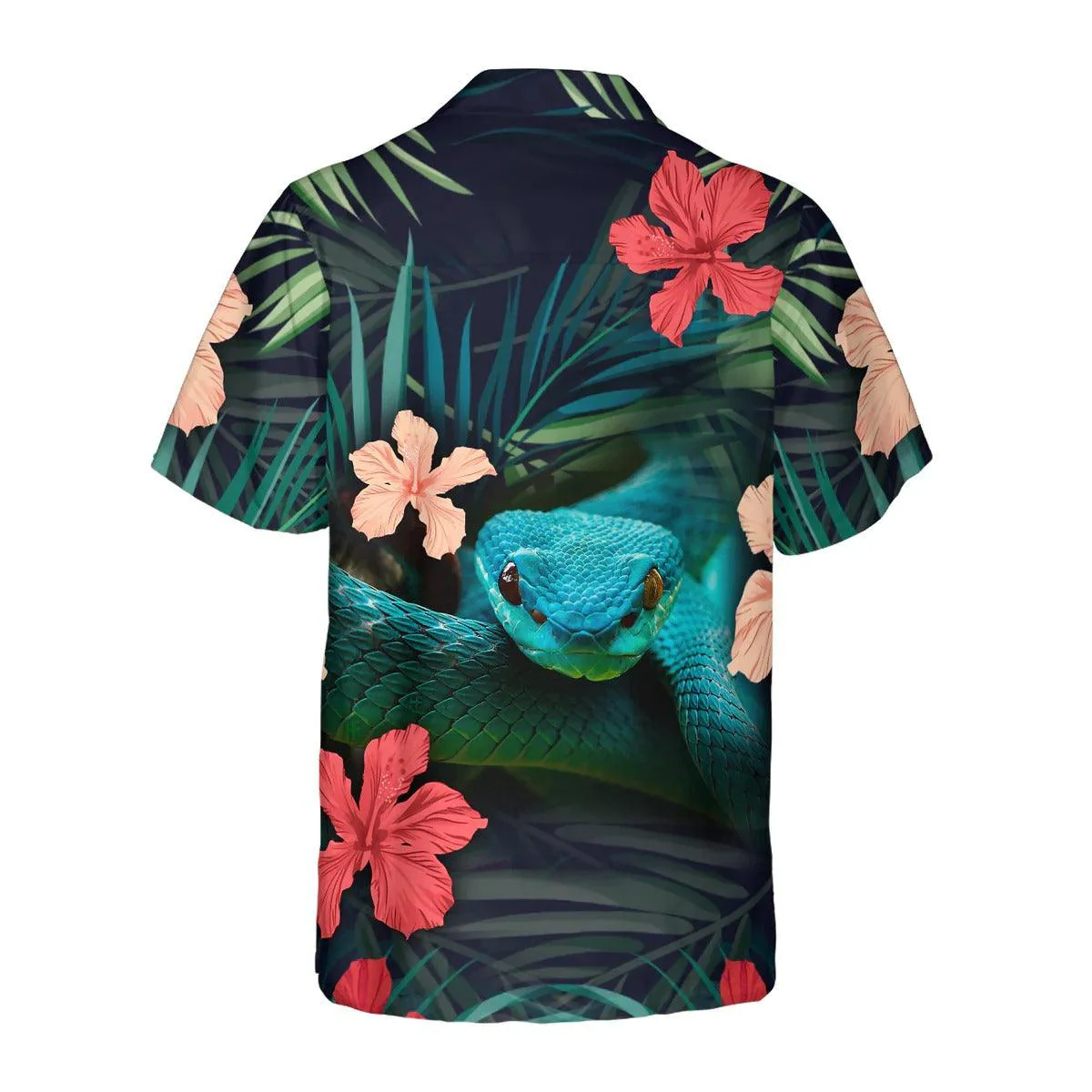 Tropical Snake Hawaiian Shirt, Tropical Aloha Shirt, Snake Hawaiian Shirt - Perfect Gift For Men Women, Beach Lovers, Friends, Family, Summer Lovers - Image 3