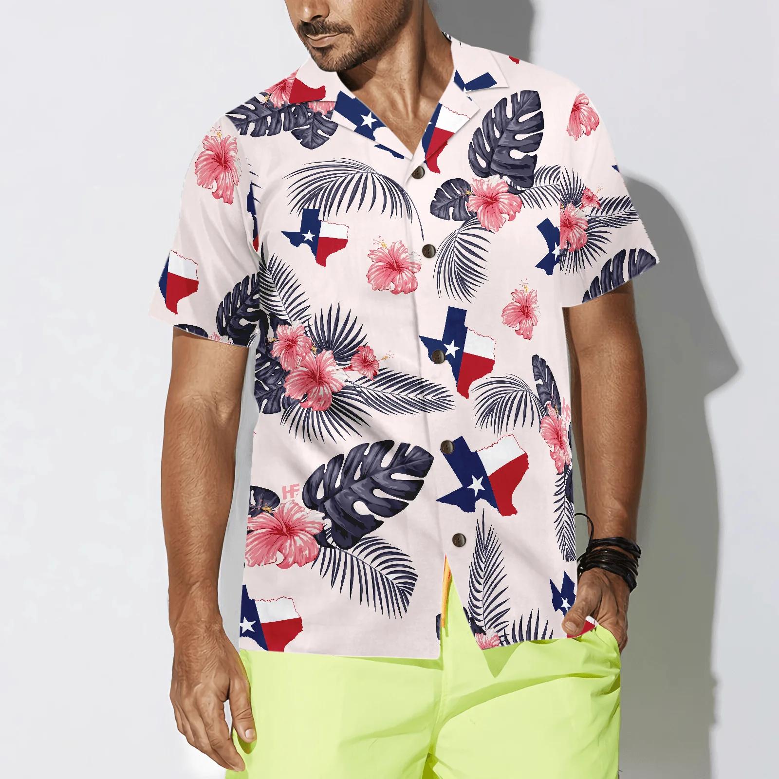 Tropical Texas Map Hawaiian Shirt - It's Not A Party Until A Texas Girl Walks In, Proud Texas, Summer Aloha Shirt - Perfect Gift For Men Women - Image 6