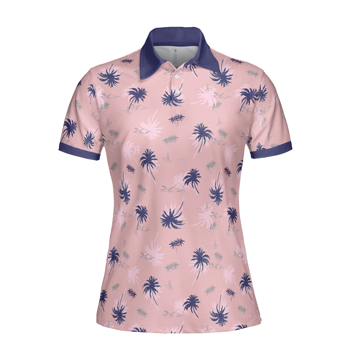 Tropical Women Polo Shirts - Tropical Palm Tree Pattern Women Polo Shirt - Perfect Gift For Women, Summer Lovers - Image 4