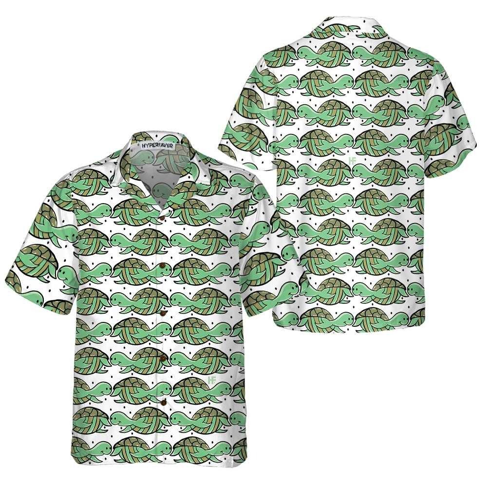 Turtle Flag American Hawaiian Shirt, Turtle Shirt For Men & Women - Perfect Gift For Turtle Lover, Friend, Family - Image 2