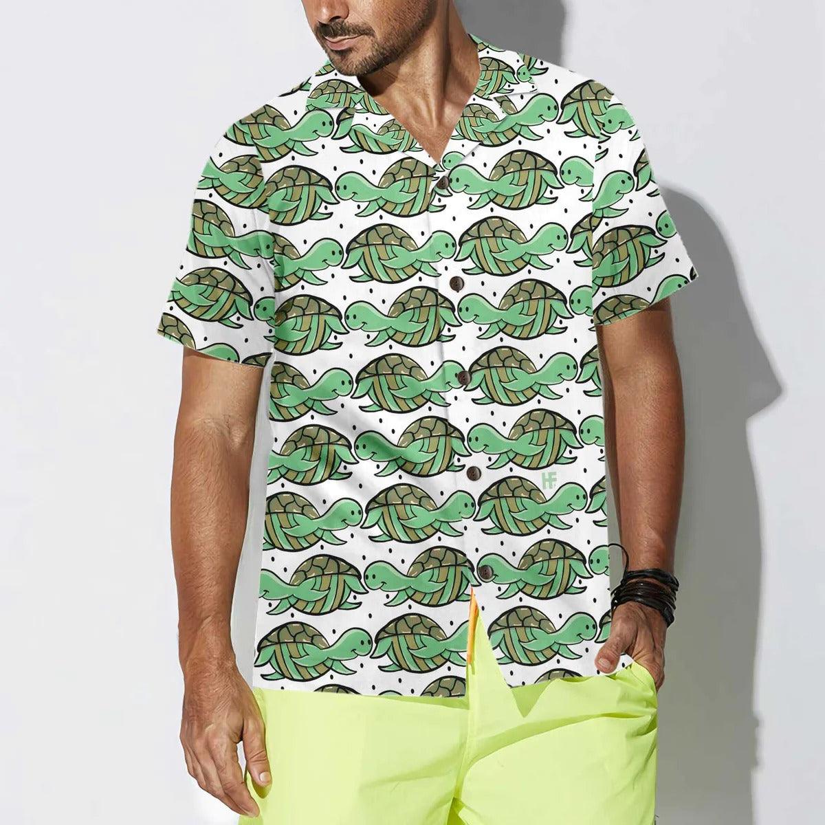 Turtle Flag American Hawaiian Shirt, Turtle Shirt For Men & Women - Perfect Gift For Turtle Lover, Friend, Family - Image 5