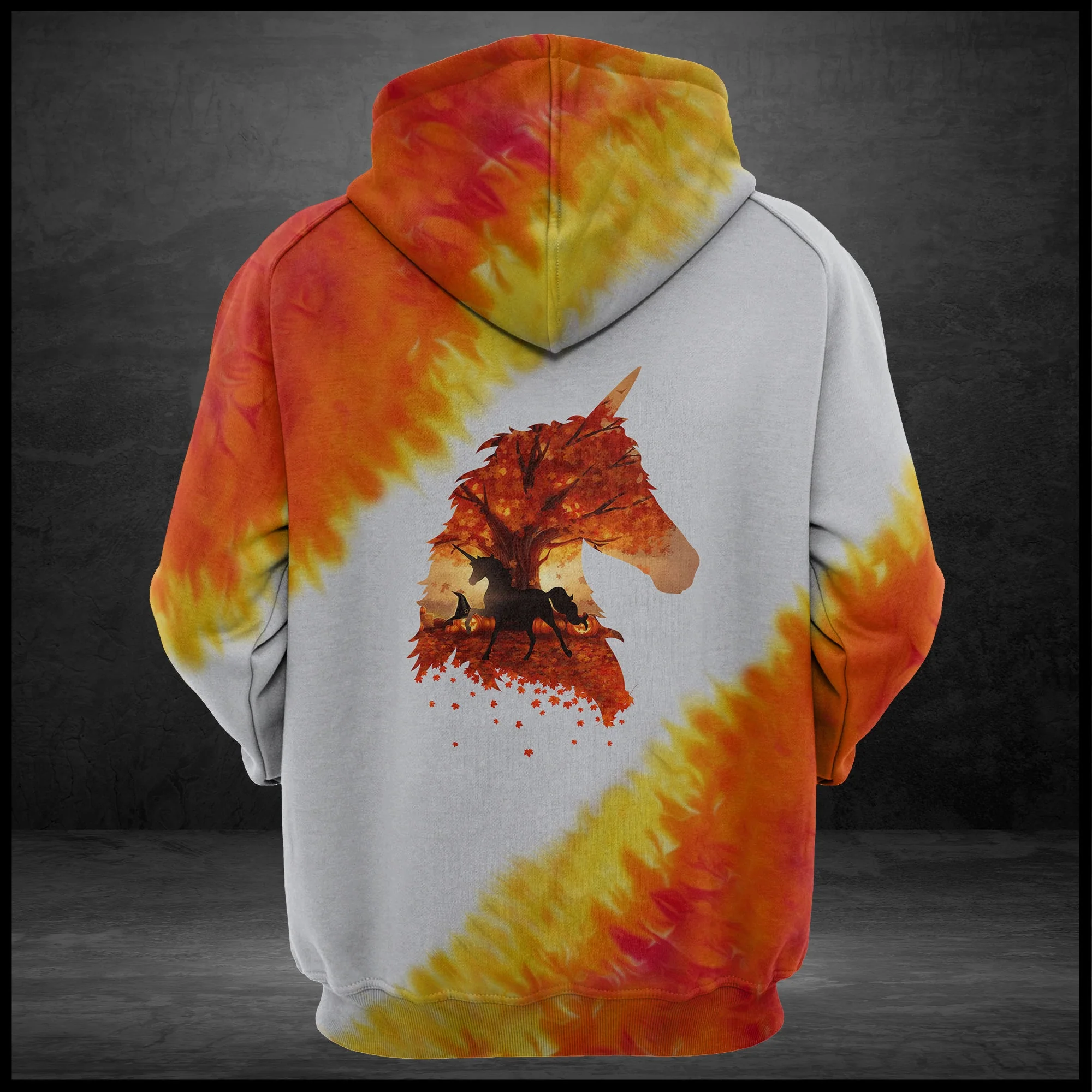 Unicorn Autumn Leaf Pullover Premium Hoodie , Perfect Outfit For Men And Women On Christmas New Year Autumn Winter