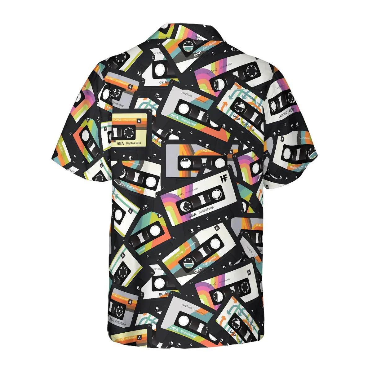 Vintage Cassette Tape Hawaiian Shirt, Retro Cassette Hawaiian Shirt, Vintage Aloha Shirt - Perfect Gift For Men, Women, Husband, Wife, Friend, Family - Image 3