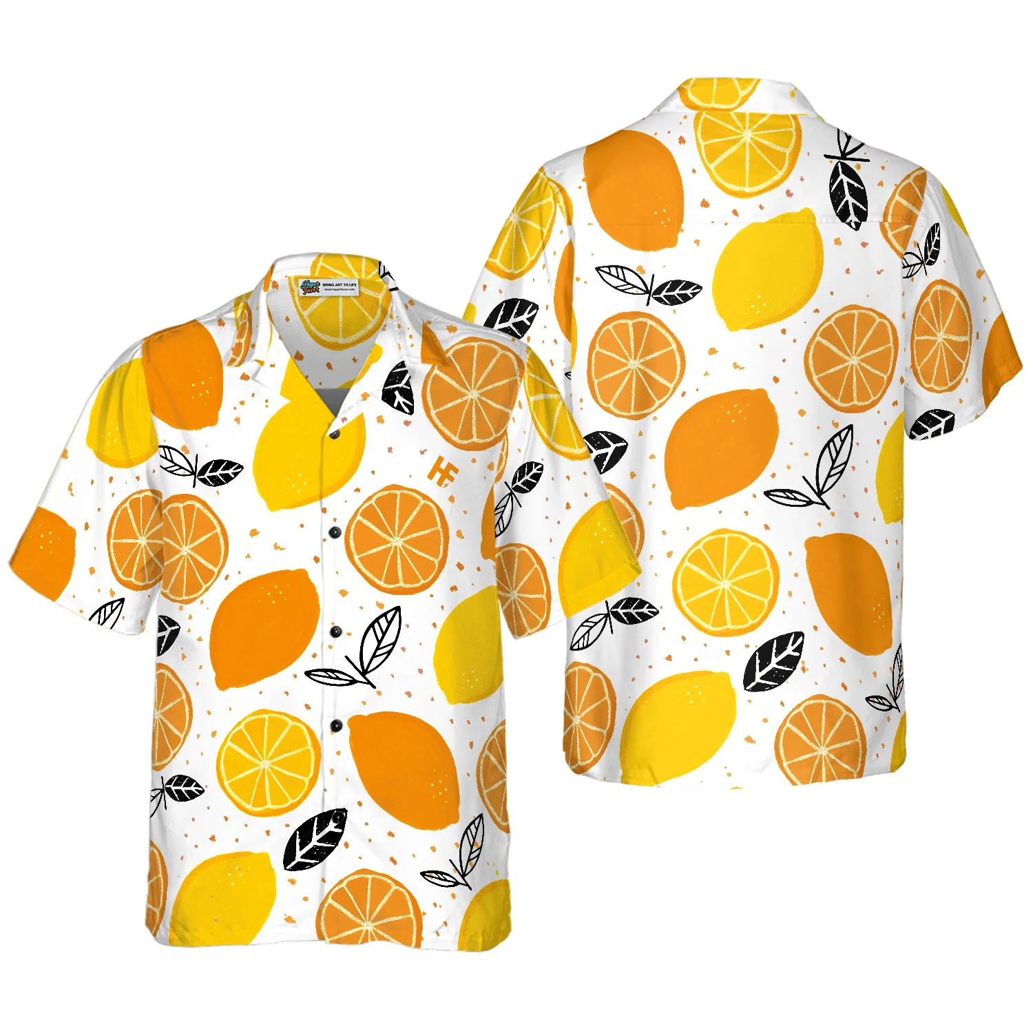When Live Gives You Lemon Orange Hawaiian Shirt, Colorful Summer Aloha Shirt For Men Women, Perfect Gift For Friend, Team, Family - Image 2