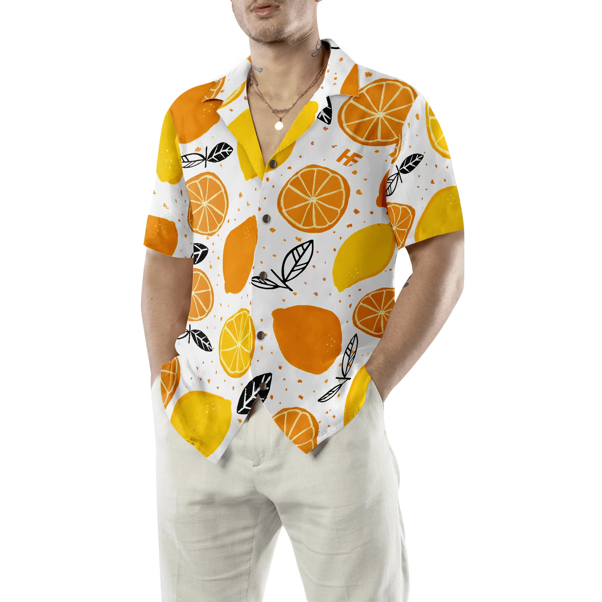 When Live Gives You Lemon Orange Hawaiian Shirt, Colorful Summer Aloha Shirt For Men Women, Perfect Gift For Friend, Team, Family - Image 5