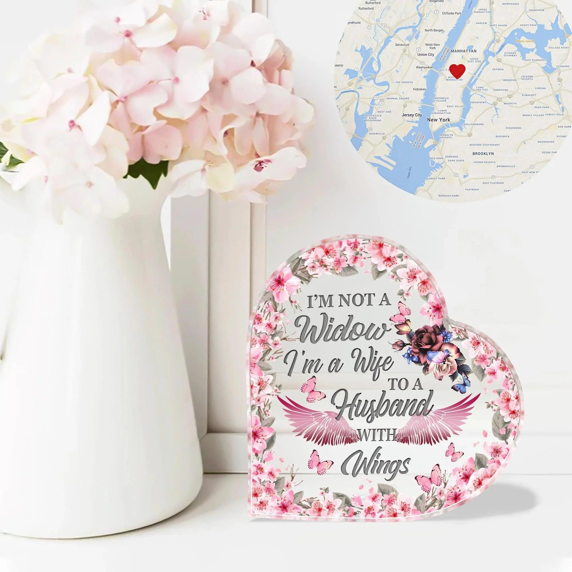 Widow, Mom Custom Shaped Acrylic Plaque - I Am Not A Widow Custom Shaped Acrylic Plaque - Perfect Gift For Widow, Mom