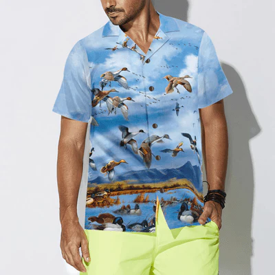 Wild Duck Keep Your Freedom Hawaiian Shirt, Duck Aloha Shirt For Men - Perfect Gift For Husband, Boyfriend, Friend, Family - Image 5