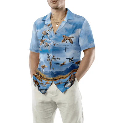 Wild Duck Keep Your Freedom Hawaiian Shirt, Duck Aloha Shirt For Men - Perfect Gift For Husband, Boyfriend, Friend, Family - Image 6