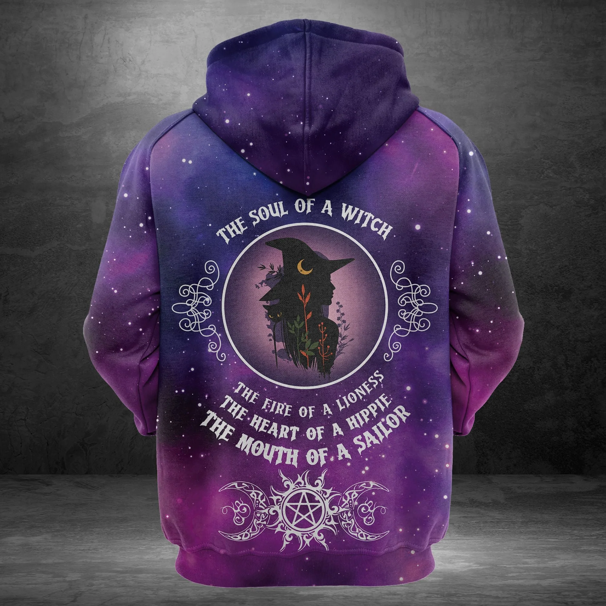 Witch Girl Pullover Premium Hoodie The Soul OF A Witch, Perfect Outfit For Men And Women On Christmas New Year Autumn Winter - Image 3