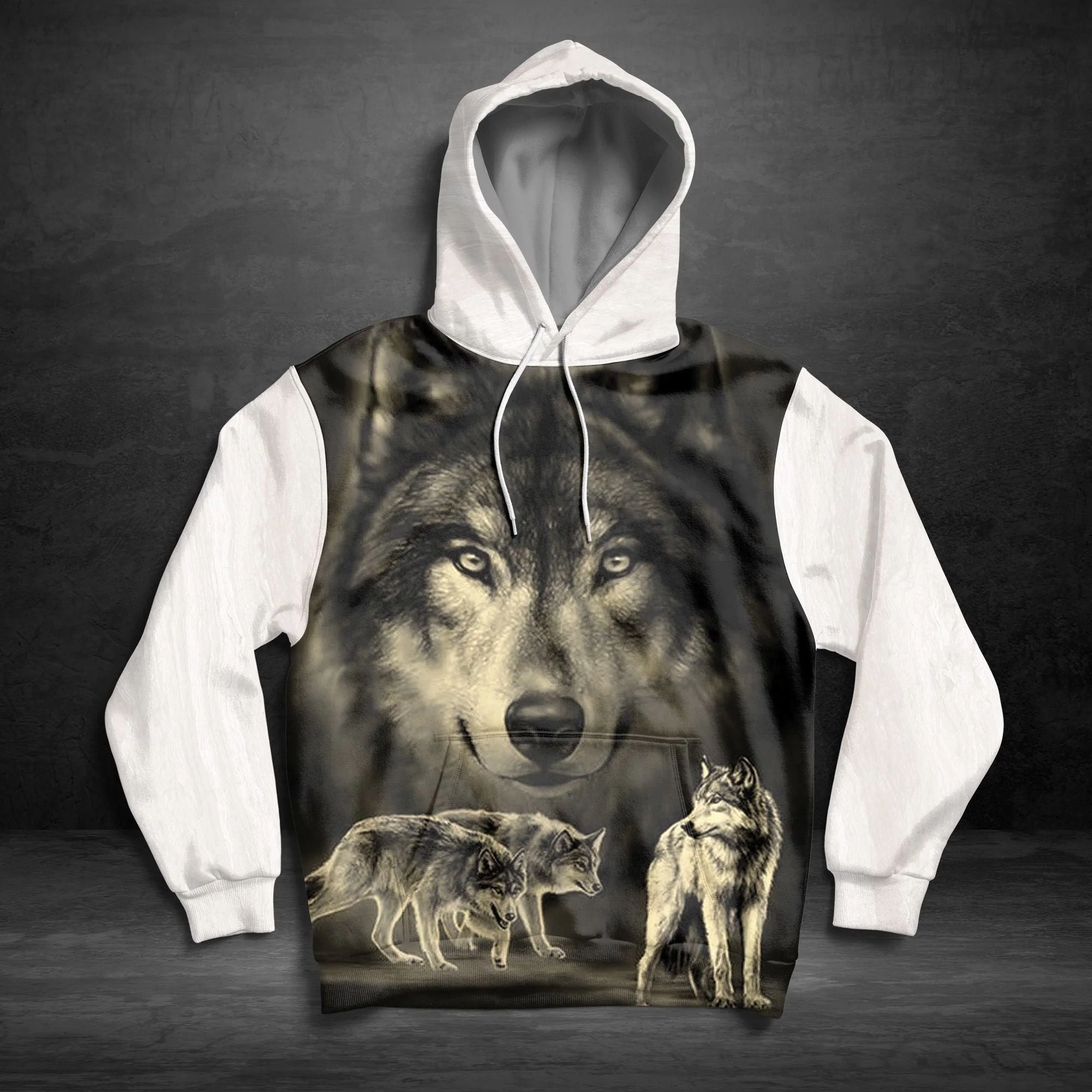 Wolves They Come When I Call Pullover Premium Hoodie, Perfect Outfit For Men And Women On Christmas New Year Autumn Winter - Image 4