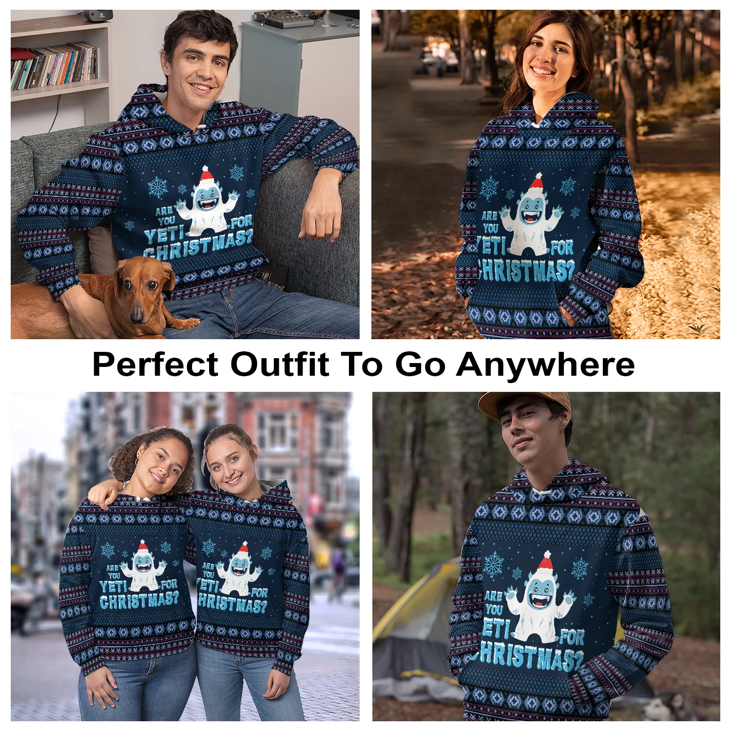 Yeti Pullover Premium Hoodie Are You Yeti For Christmas, Perfect Outfit For Men And Women On Christmas New Year Autumn Winter - Image 3