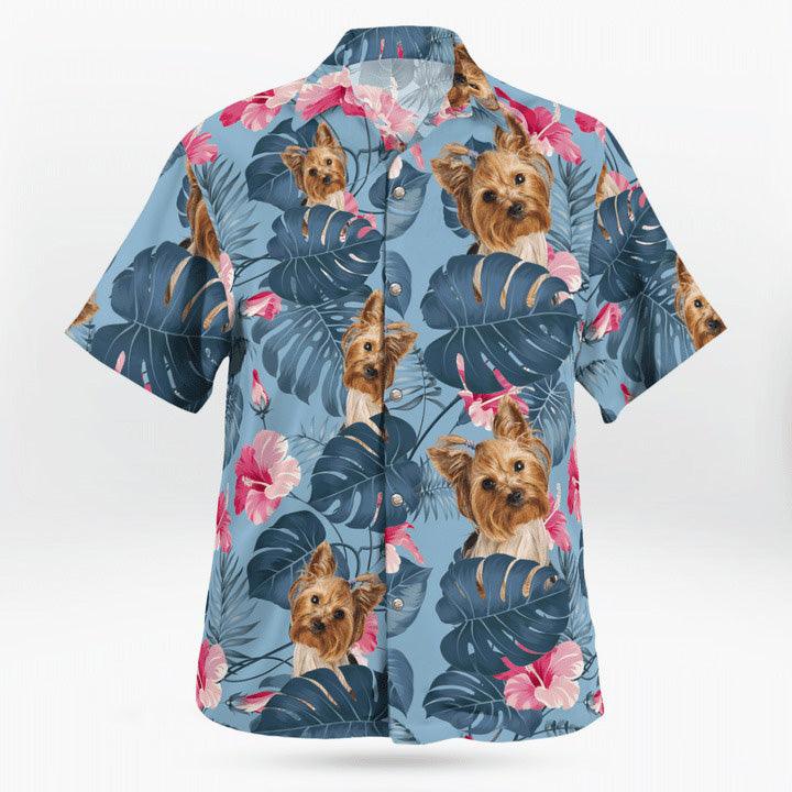 Yorkshire Aloha Hawaiian Shirt, Yorkie Tropical Floral Pattern Aloha Shirt For Summer, Yorkie Hawaiian Shirt - Perfect Gift For Men, Women, Dog Lover - Image 2