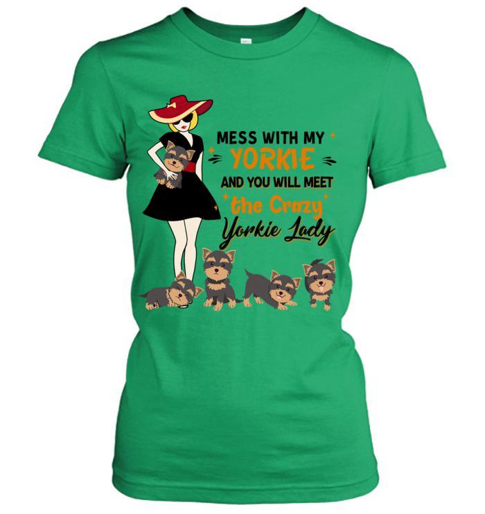 Yorkshire Terrier Yorkie Women's T Shirt - Mess With My Yorkie Women's T Shirt - Gift for Dog Lovers, Family, Friends - Image 4
