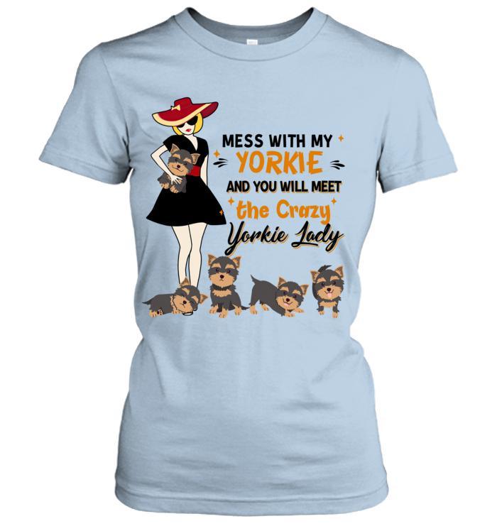 Yorkshire Terrier Yorkie Women's T Shirt - Mess With My Yorkie Women's T Shirt - Gift for Dog Lovers, Family, Friends - Image 5