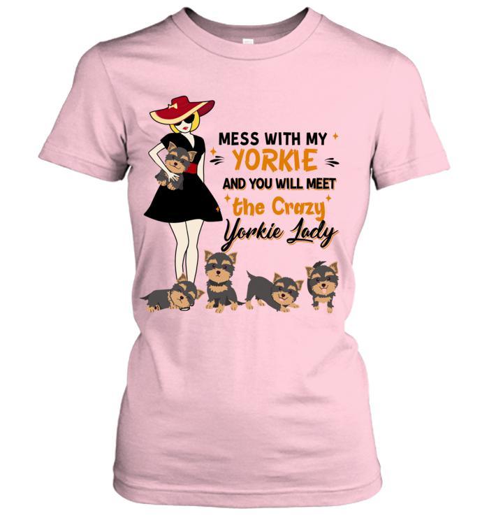 Yorkshire Terrier Yorkie Women's T Shirt - Mess With My Yorkie Women's T Shirt - Gift for Dog Lovers, Family, Friends - Image 6